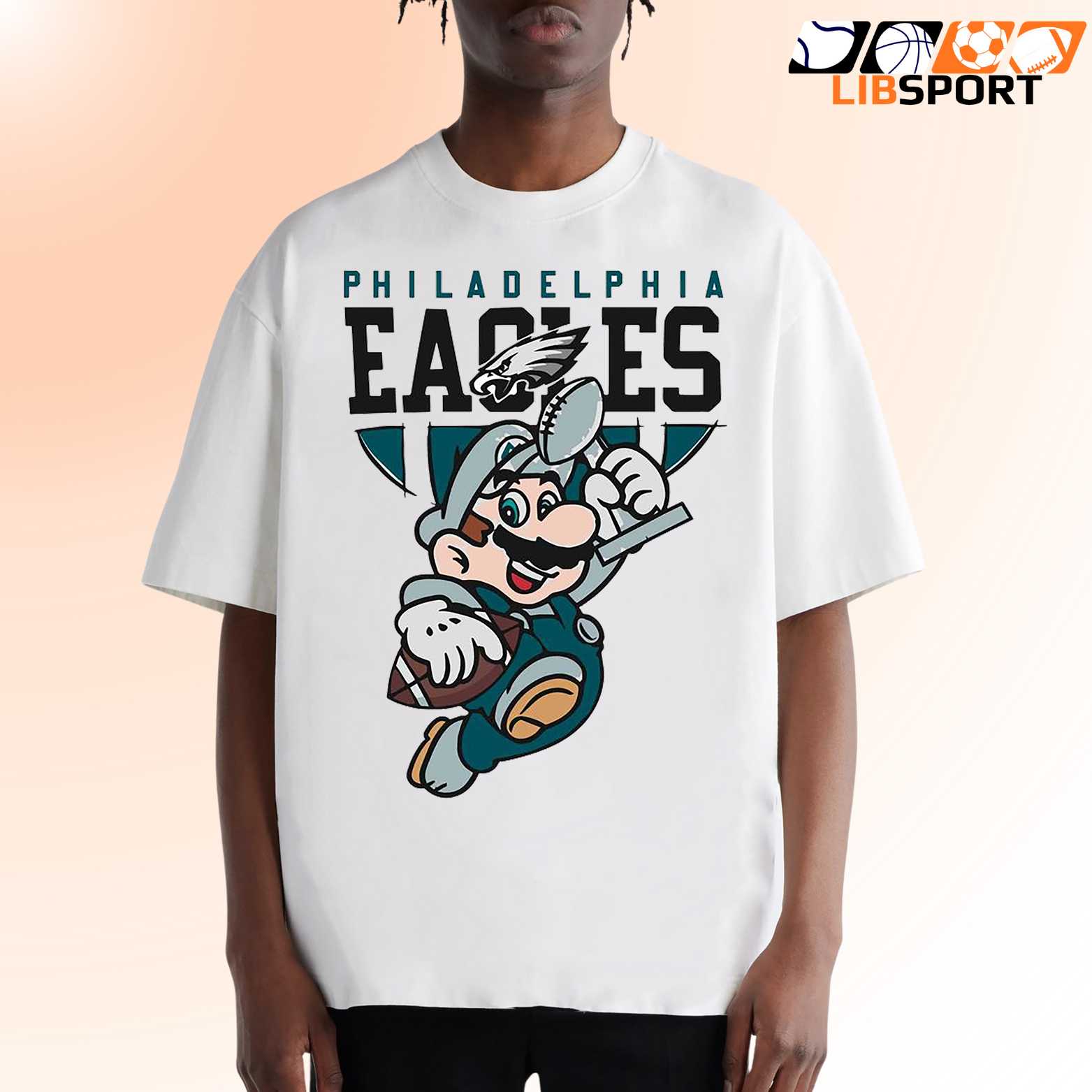 Philadelphia Eagles T-Shirt, Super Mario Bros Fan Tee, Unisex Funny Merch Gift